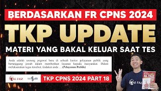 BOCORAN SOAL TKP CPNS 2024 PELAYANAN PUBLIK [upl. by Anitnoc51]