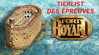 Ma tierlist des épreuves de Fort Boyard [upl. by Mehala]