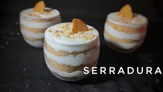 SERRADURA  Portuguese Sawdust Pudding  Serradura dessert recipe how to make Marie biscuit pudding [upl. by Nollat]