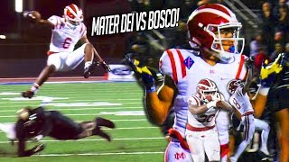 1 Mater Dei CHALLENGED by 3 St John Bosco JT Daniels Shows SPEED amp AmonRa Does JORDAN SHRUG [upl. by Beaumont]