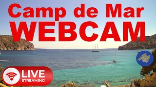 LIVE WEBCAM Camp de Mar  Playa Roca 4K UHD 247 fom Mallorca mallorca baleares campdemar [upl. by Amsed]