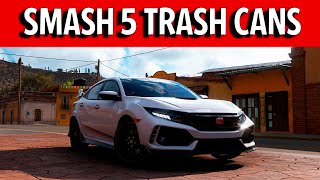 Daily Challenge Civic Duty  Smash 5 Trash Cans in any Honda Civic  Forza Horizon 5 Winter Season [upl. by Toback959]