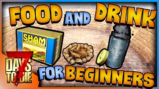 Food amp Drink Explained for Beginners  7 Days to Die  Alpha 20  Top Tips and Tricks [upl. by Netsud426]