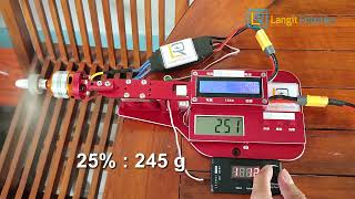 Review Motor Thrust Test FlashHobby D2826 1400kv 8x4 3s  Flash Hobby D2826 1400kv  Langit Robotika [upl. by Lhamaj15]