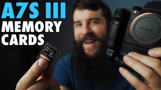 Sony A7S III FX6 FX3 Memory Cards Guide CFexpress vs SD for 4K Video [upl. by Sidonia97]