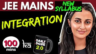 JEE MAINS 2025 𝒏𝒆𝒘 𝒔𝒚𝒍𝒍𝒂𝒃𝒖𝒔  INTEGRATION ONE SHOT  FULL THEORY  PYQ’s  Tricks  NEHA [upl. by Nnilsia]