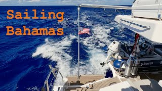 Sailing Bahamas Crossing the Gulf Stream Leopard 50 Catamaran 14 [upl. by Stedt]