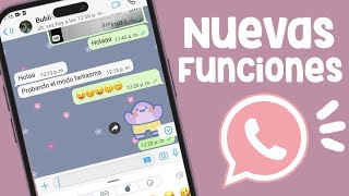 🧸Si usas WHATSAPP ESTILO iPhone Tienes que ACTIVAR estas NUEVAS FUNCIONES ✅🩷✨ [upl. by Repsaj]