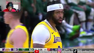 REACTING TO LAKERS at BUCKS  NBA PRESEASON FULL GAME HIGHLIGHTS  October 10 2024 [upl. by Nivad]