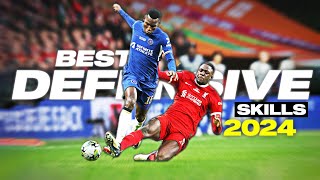 Best Defensive Skills amp Tackles in Football 2024 [upl. by Charlot]