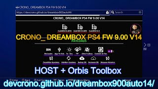 PS4 CRONO  DREAMBOXV14 HOST 900 HOST  Orbis Toolbox [upl. by Eedeed725]