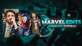 MARVEL EDITS TUTORIAL  TRENDING EDITS TUTORIAL CAPCUT ✨ EDITS TUTORIAL CAPCUT marveledits [upl. by Ahsikahs]