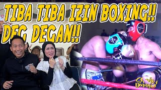 BIKIN DEG DEGAN KAKA ABI TIBA TIBA IZIN BOXING [upl. by Icat515]