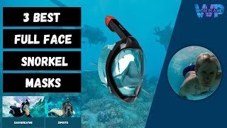 The 3 Best Full Face Snorkel Masks In 2023 [upl. by Ibur221]