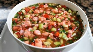 CEVICHE DE CAMARON 🦐 CEVICHE DE CAMARON ESTILO SINALOA [upl. by Liamsi186]