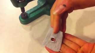 How to Install Grommets with a KAM TableTop Snap Press [upl. by Zellner]