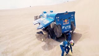 POV Inside the Kamaz Truck  Dakar 2018 [upl. by Ahsocin]