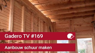 169 Aanbouw schuur maken [upl. by Irtimid455]