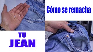 Cómo se remachan los JEANS ORIGINALES [upl. by Frankel936]