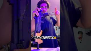 Micro Draco bracefypシ゚ gunshorts legallydangerous mustwatch arp airsoft warzone [upl. by Enialehs]