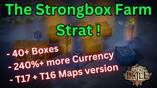 325 The Strongbox Farm Strat on POE  40 Boxes 240 More Currency  T17  T16 Maps version [upl. by Valle]