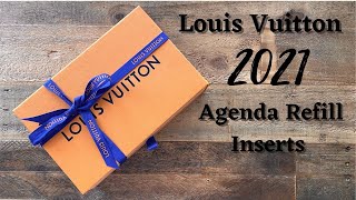 Louis Vuitton 2021 Agenda Refill Inserts  Review [upl. by Hnahc513]