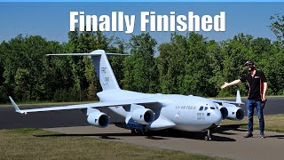 Building a GIANT RC C17 Globemaster Paint and landing gear [upl. by Coucher]