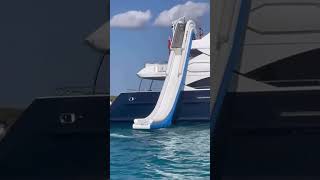 Conor McGregor Goes Down WATERSLIDE Attached to His Luxury Yacht [upl. by Nodyarb195]