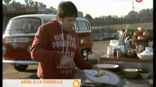 Ariel a la Parrilla  Chorizo de pollo y Torta Frita [upl. by Aileno]