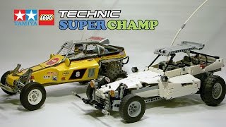 LEGO Technic MOC  Tamiya Super Champ SRB Clone  SBrick 110th Scale RC [upl. by Buford]