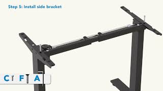 FlexiSpot EC1 Standing Desk Installation Guide [upl. by Mloc]