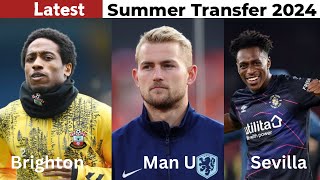 All Latest Summer Transfer News and Rumors  Sambi Lokonga Kyle WalkerPeters Matthijs de Ligt [upl. by Loughlin]