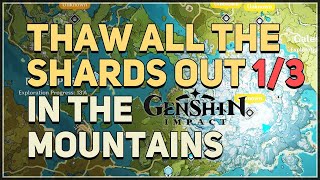 Thaw all the shards out 13 Frost totems Puzzle Genshin Impact [upl. by Jojo]