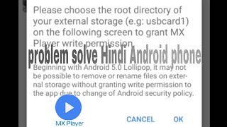 Please choose the root directory of your external storage grant MX Player write permission [upl. by Llenoil317]