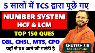 Complete Number System best questions asked by TCS 2018  2023 in SSC CGL CHSL CPO MTS with PDF [upl. by Caputo917]