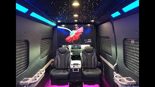 MK102  NEW Black VIP Model Sprinter with Bed amp BOSE [upl. by Mastat]