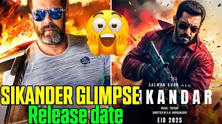 Sikander Glimpse Release Dete Confirm 🤩 Sikander Salman Khan Poster 😲 Salman Khan [upl. by Iney]