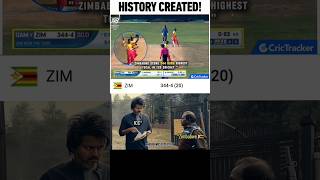 History Created 🤯 zimbabwe indvsnz testcricket trending rohitsharma pakvseng [upl. by Nylavad873]