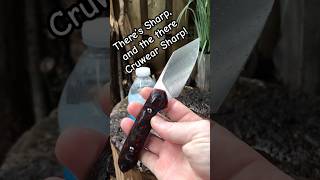 Screaming sharp sharp edc asmr shorts fixedblade [upl. by Callista758]