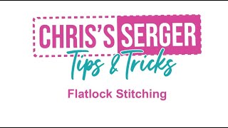 Baby Lock Triumph Serger Flat Lock Stitching [upl. by Ecnerol]