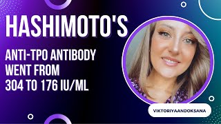 Hashimotos lab results AntiTPO antibody went from 304 to 176 IUml Cystitis Alopecia Gastritis [upl. by Rosalinda]