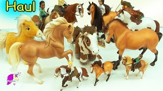 Giant Haul Spirit Riding Free Breyer Horses  Traditional  Brushable  Action Figure Riders [upl. by Dorolisa813]