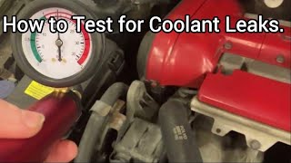 How to Test for Coolant Leaks [upl. by Harahs581]