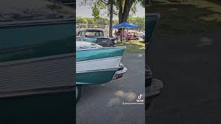 1957 chevy chevybelair classic carshow loveit beautiful trifive [upl. by Erodisi]