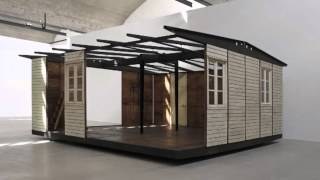 Jean Prouvé Demountable House Installation at Gagosian Le Bourget [upl. by Dierdre966]