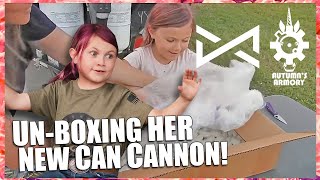 Unboxing video with Autumns Armory Custom pink Can Cannon [upl. by Nobe]