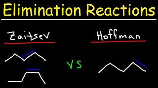 Zaitsev vs Hoffmans Product  E2 Elimination Reactions [upl. by Lemaceon]