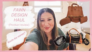 FAWN DESIGN HAUL AND PRODUCT REVIEW  The Weekender  The Fawny Pack  The Satchel Diaper Bag  More [upl. by Glassco]