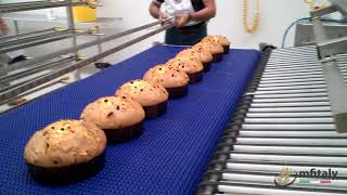 MFITALY  Sistema di scarico per panettone  colomba con gira panettone  Panettone unloading system [upl. by Danby]