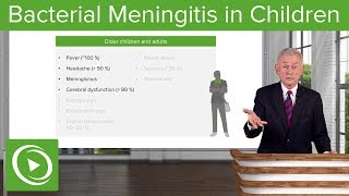 Bacterial Meningitis Symptoms in Children – Infectious Diseases  Lecturio [upl. by Russom]